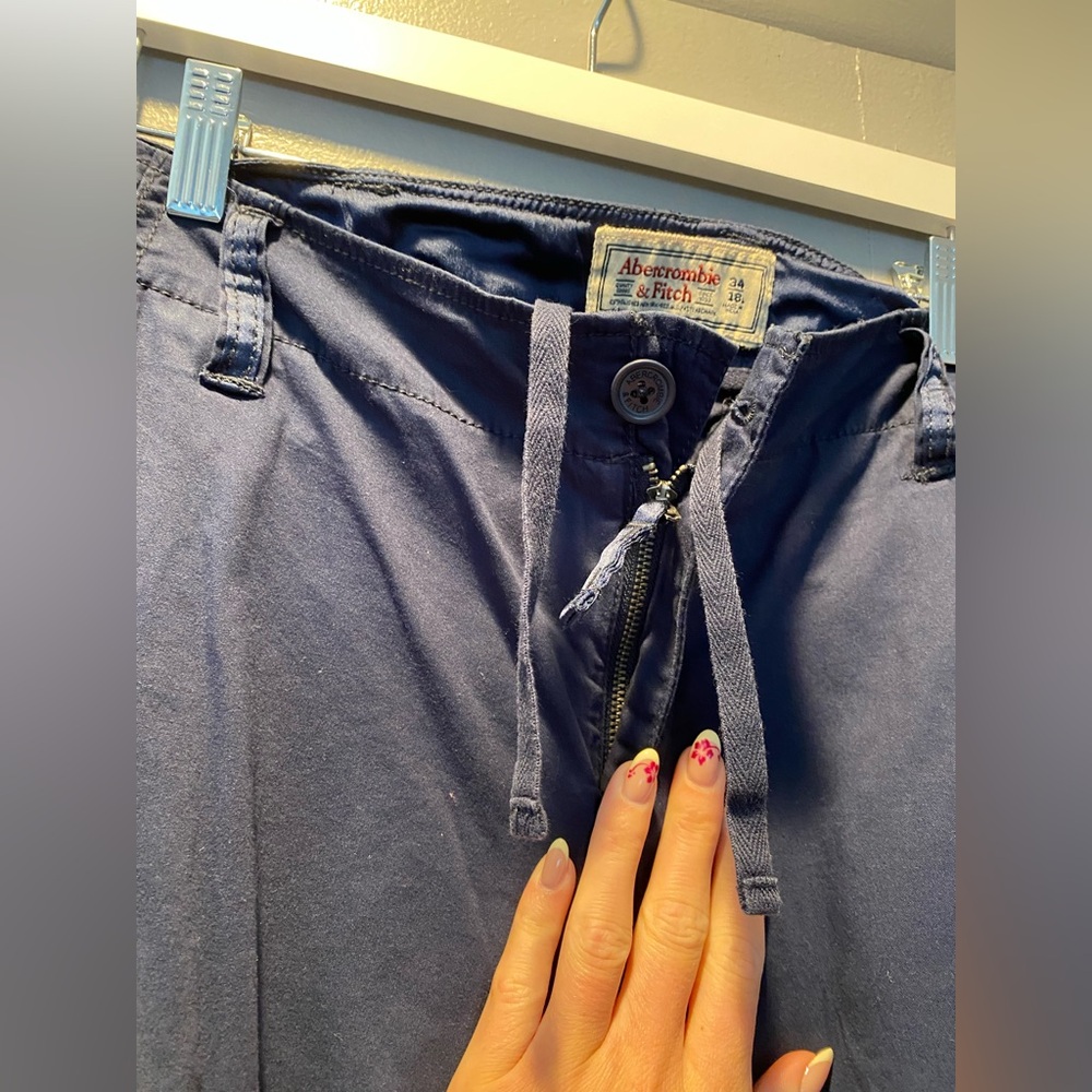 A&F blue cargo pants NWT - Picture 8 of 14